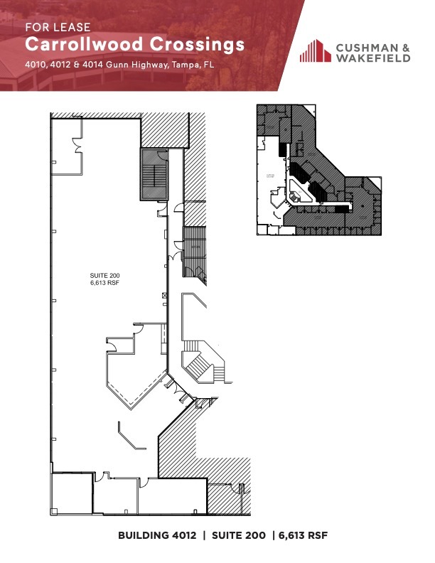 4010 Gunn Hwy, Tampa, FL à louer Plan d’étage- Image 1 de 1