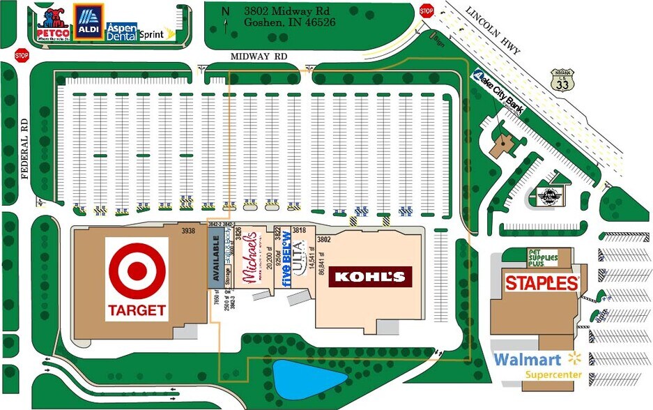 3802-3938 Midway Rd, Goshen, IN à louer - Photo du bâtiment - Image 2 de 10