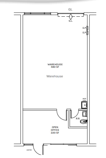10451-10455 Roselle St, San Diego, CA à louer Plan d’étage- Image 1 de 1