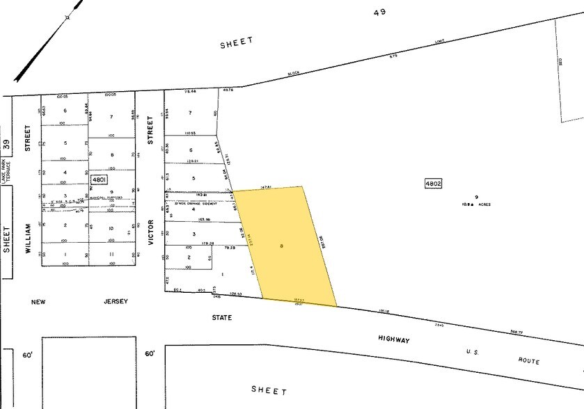 2507 US Highway 22, Scotch Plains, NJ à louer - Plan cadastral - Image 2 de 4
