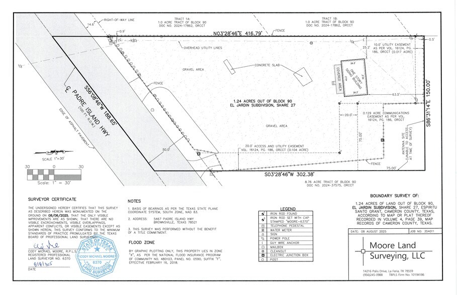5467 Padre Island Hwy, Brownsville, TX à louer - Plan cadastral - Image 1 de 4