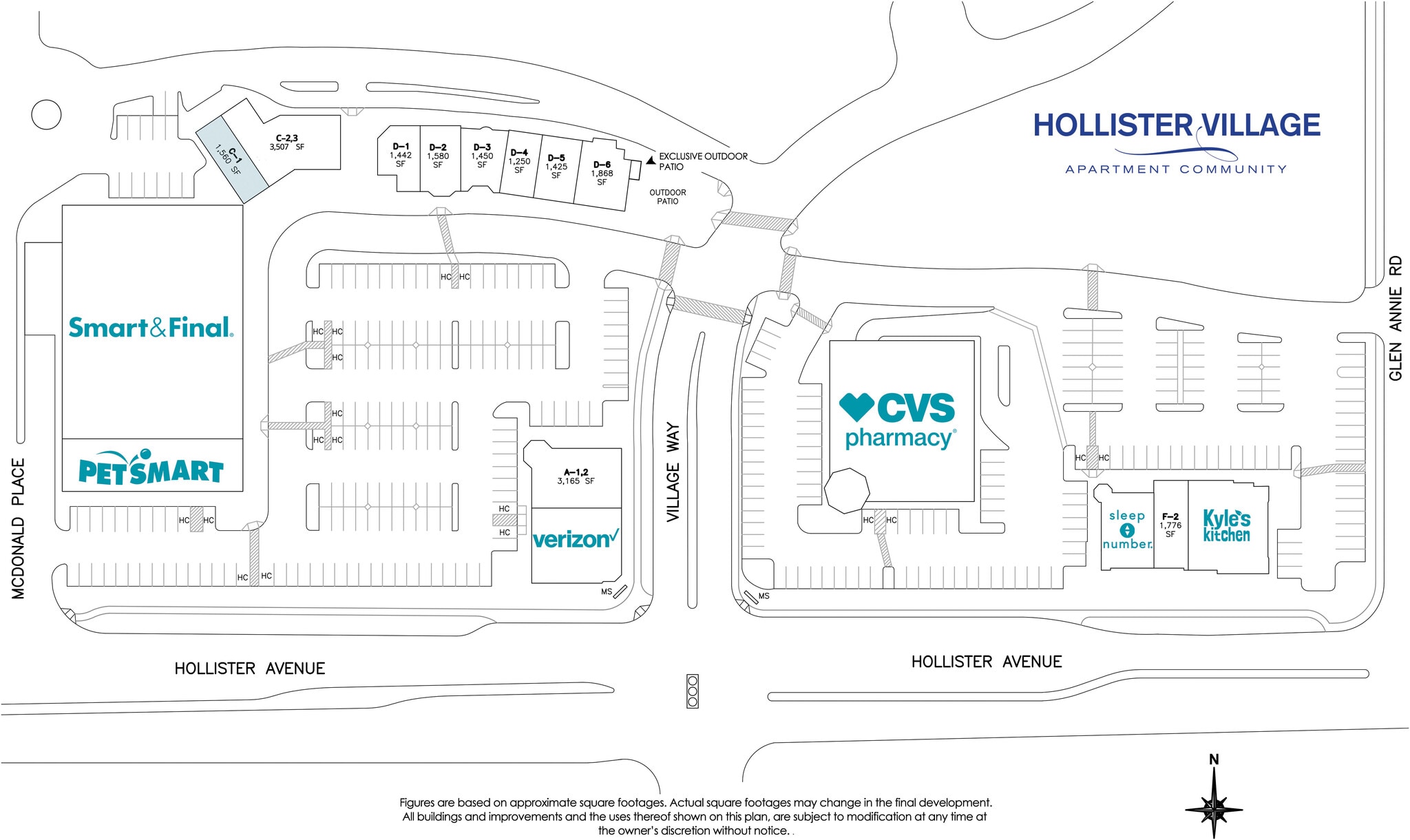 7000 Hollister Ave, Goleta, CA à louer Plan de site- Image 1 de 1