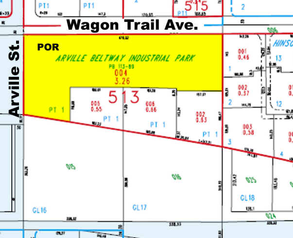 4285 Wagon Trail Ave, Las Vegas, NV à louer - Plan cadastral - Image 3 de 11