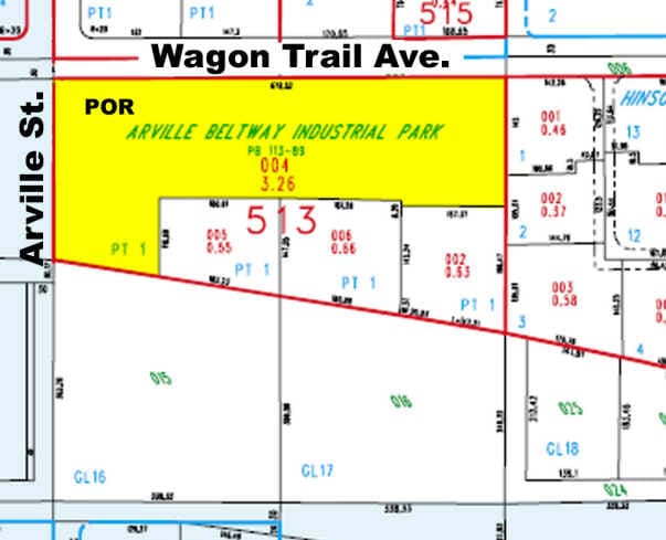 4285 Wagon Trail Ave, Las Vegas, NV for lease - Plat Map - Image 3 of 11