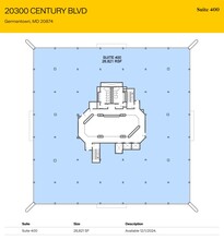 20300 Century Blvd, Germantown, MD à louer Plan d’étage- Image 1 de 1