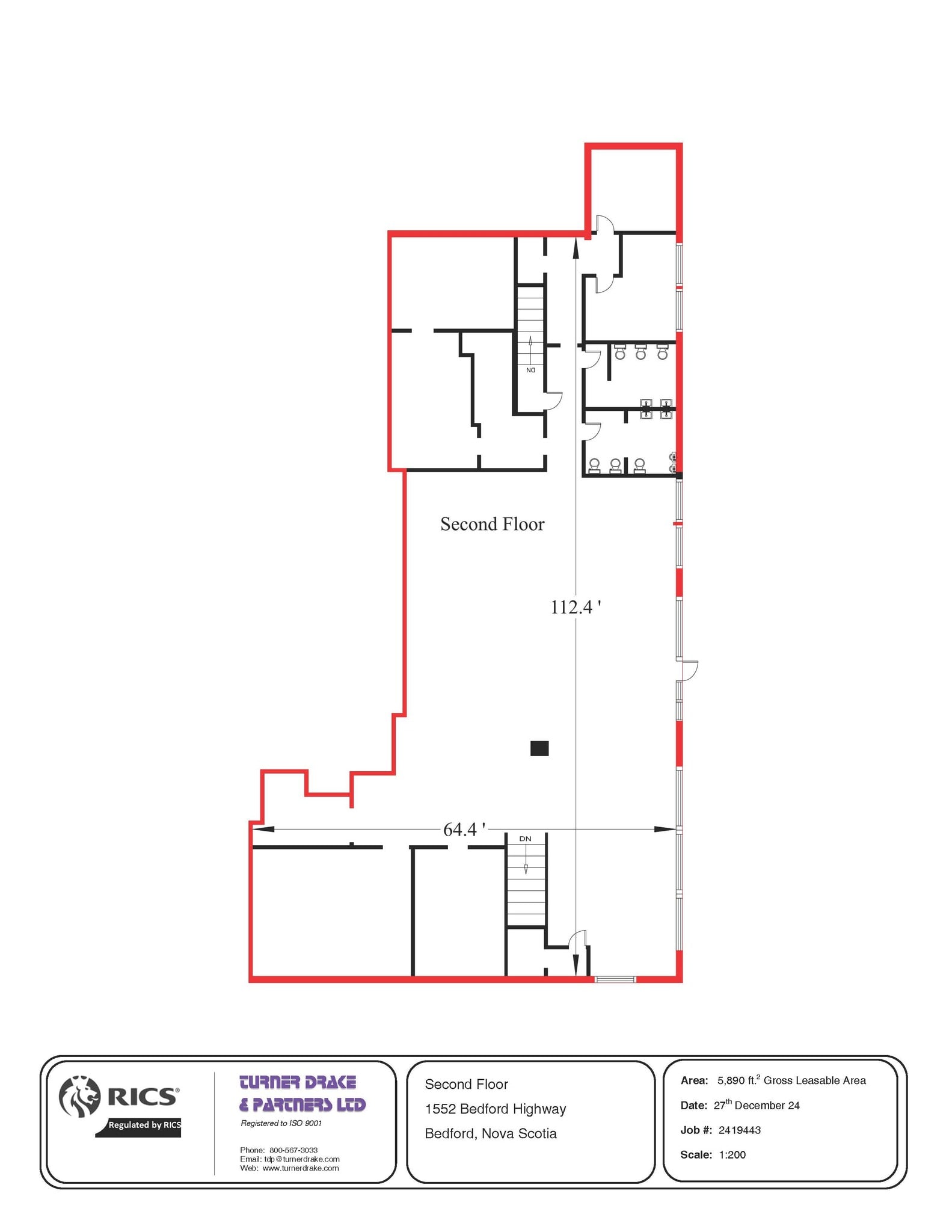 1552 Bedford Hwy, Bedford, NS à louer Plan d’étage- Image 1 de 1