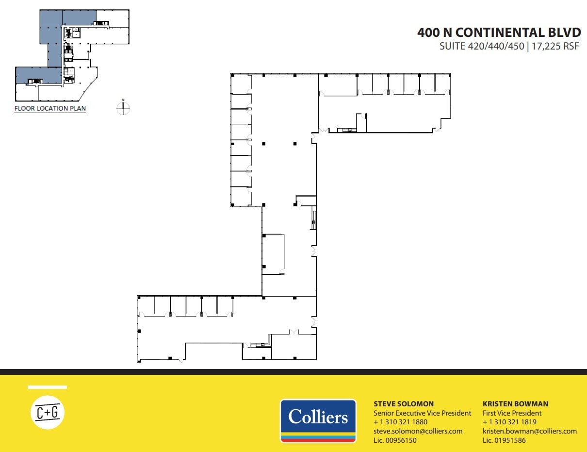 300 Continental Blvd, El Segundo, CA for lease Floor Plan- Image 1 of 2