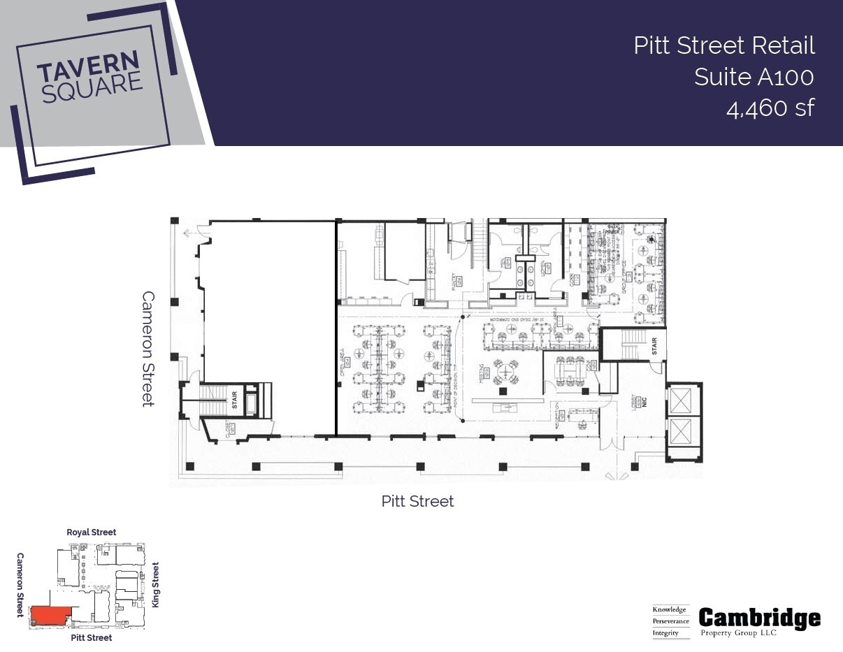123 N Pitt St, Alexandria, VA à louer Plan d’étage- Image 1 de 1