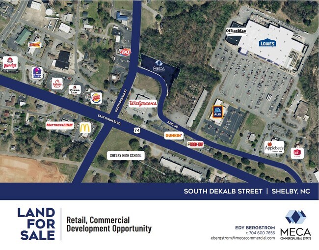 Plus de détails pour S Dekalb St and Earl Rd, Shelby, NC - Terrain à vendre