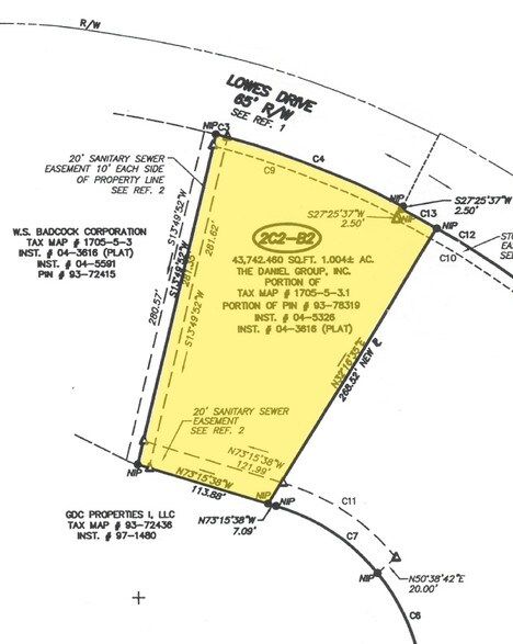 Lowes Dr, Danville, VA à vendre - Plan cadastral - Image 2 de 7