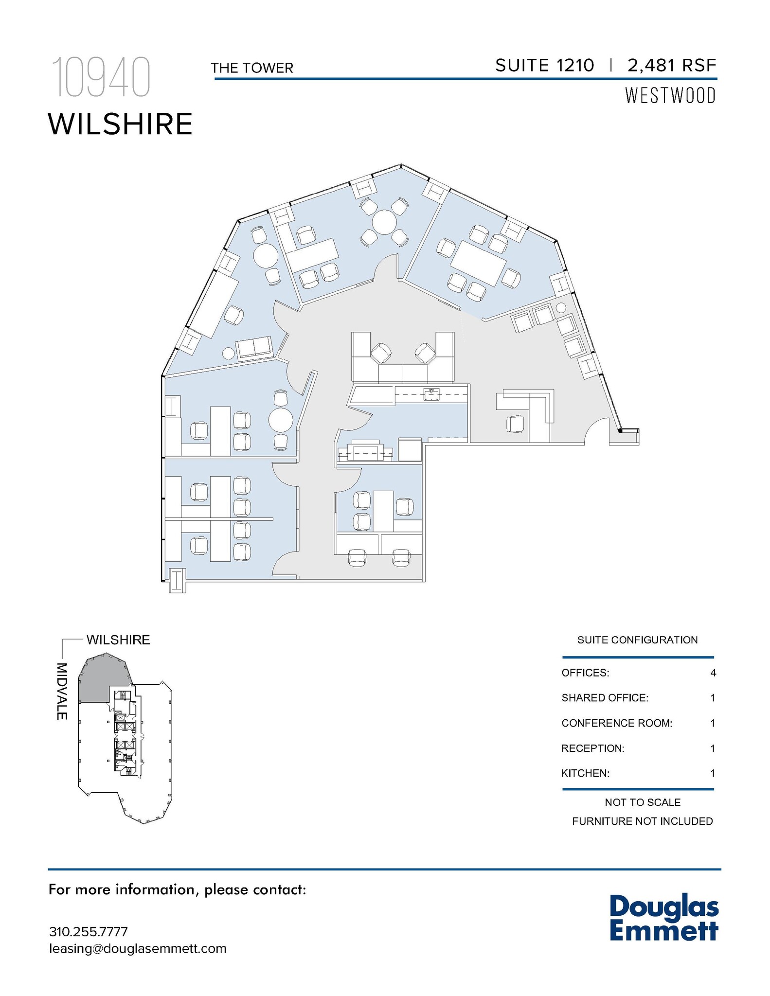 10940 Wilshire Blvd, Los Angeles, CA for lease Floor Plan- Image 1 of 1