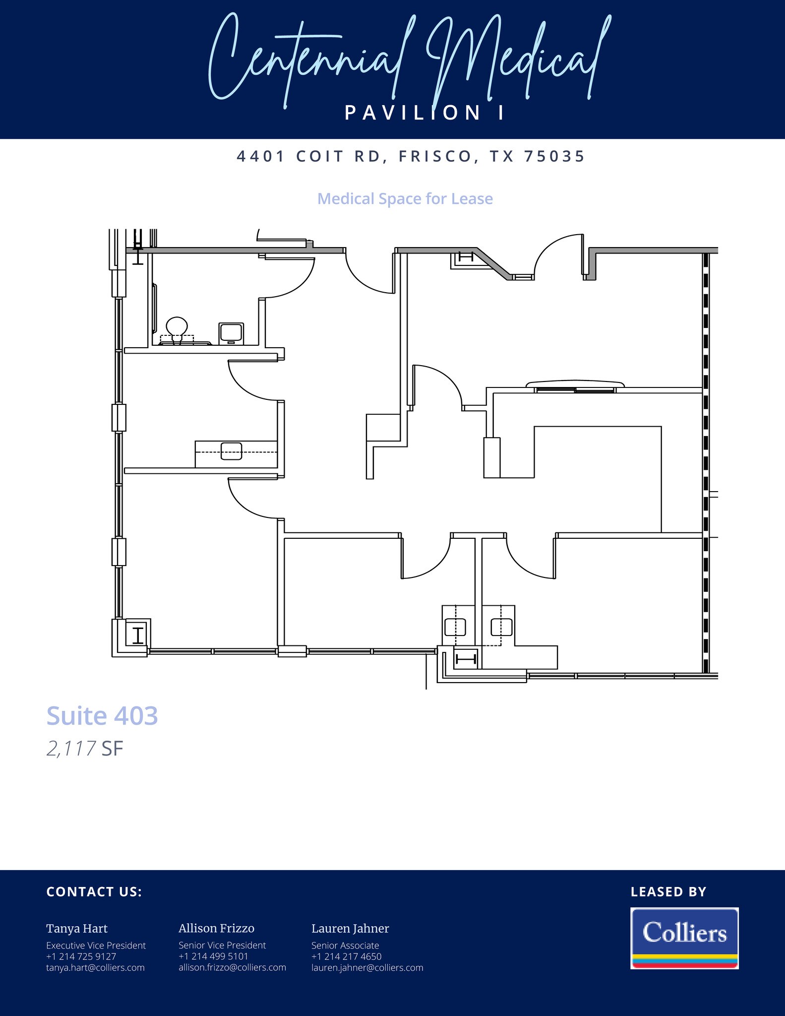 4401 Coit Rd, Frisco, TX à louer Plan d’étage- Image 1 de 1