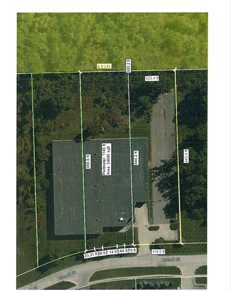 6775 Brandt St, Romulus, MI for lease - Aerial - Image 2 of 8