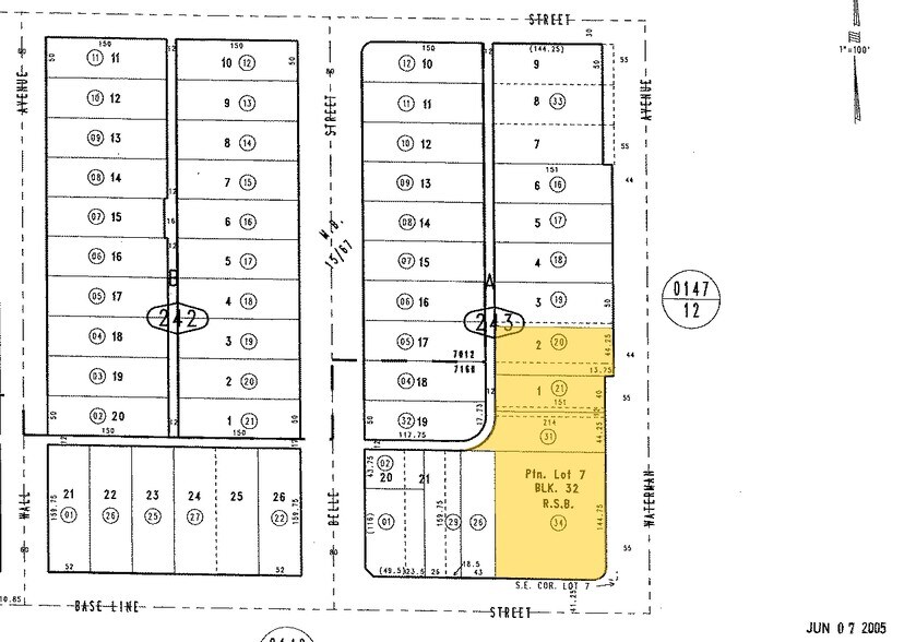 1236 Waterman Ave, San Bernardino, CA à louer - Plan cadastral - Image 3 de 4