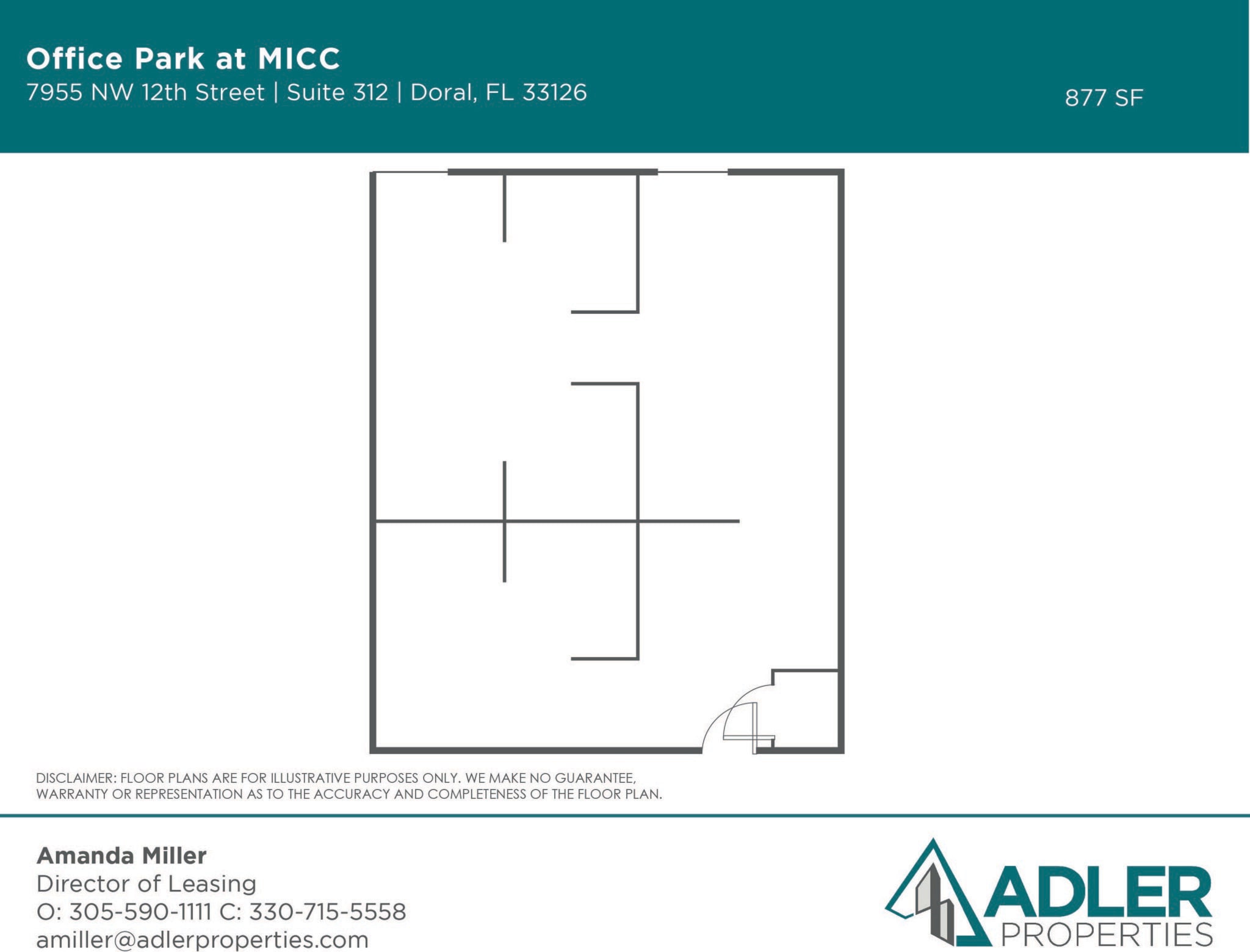 1200 NW 78th Ave, Doral, FL à louer Plan d’étage- Image 1 de 1