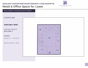 22003 66th Ave W, Mountlake Terrace, WA for lease Floor Plan- Image 1 of 1