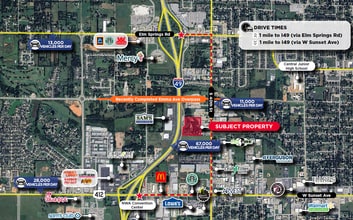 4206 McRay Ave, Springdale, AR - Aerial  map view