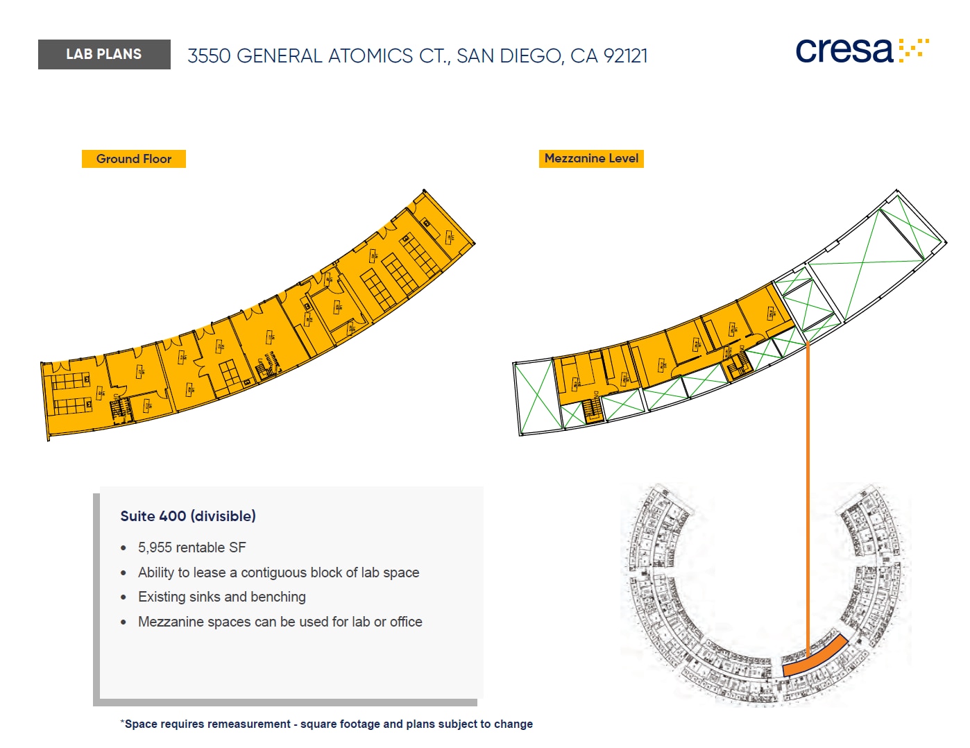 3550 General Atomics Ct, San Diego, CA à louer Plan d’étage- Image 1 de 1