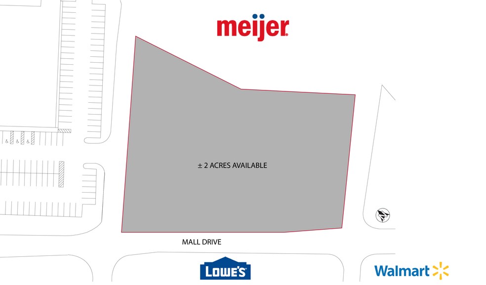 1295 Mall Dr, Benton Harbor, MI à vendre - Plan de site - Image 2 de 2