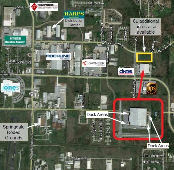 603 N Monitor Rd, Springdale, AR for lease - Aerial - Image 3 of 8