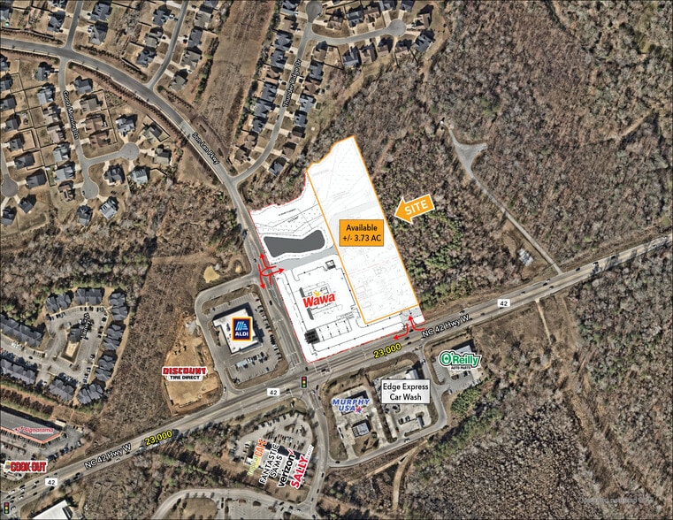 NC Hwy 42 W, Garner, NC for sale - Building Photo - Image 2 of 3