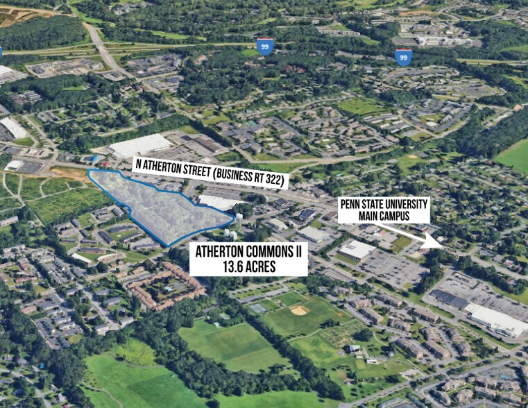 1694 N Atherton St, State College, PA à vendre - Aérien - Image 2 de 5