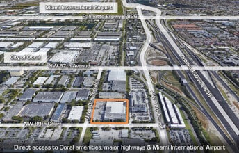 1301 NW 89th Ct, Miami, FL - Aerial  map view