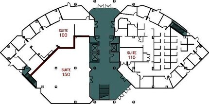 9255 Towne Centre Dr, San Diego, CA à louer Plan d’étage- Image 1 de 1