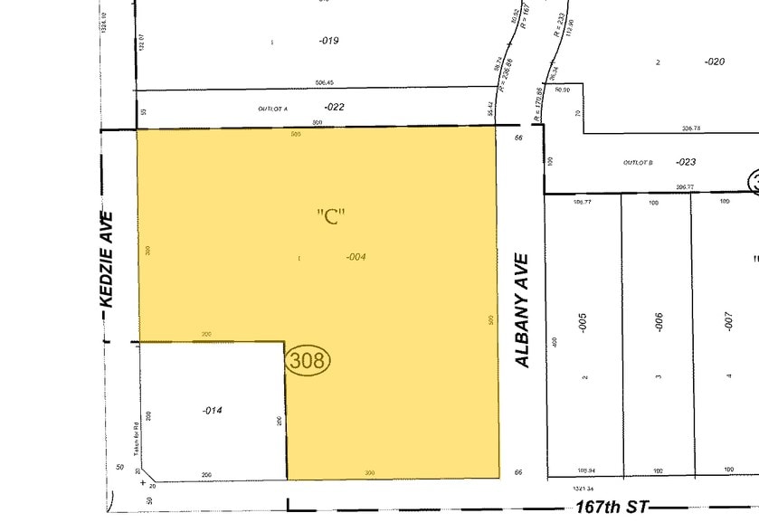 16650 Albany Ave, Markham, IL for lease - Plat Map - Image 2 of 11