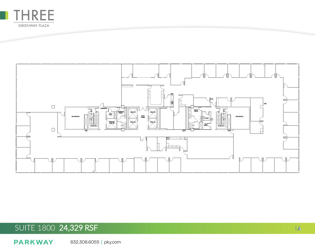 3 Greenway Plz, Houston, TX à louer Plan d  tage- Image 1 de 1