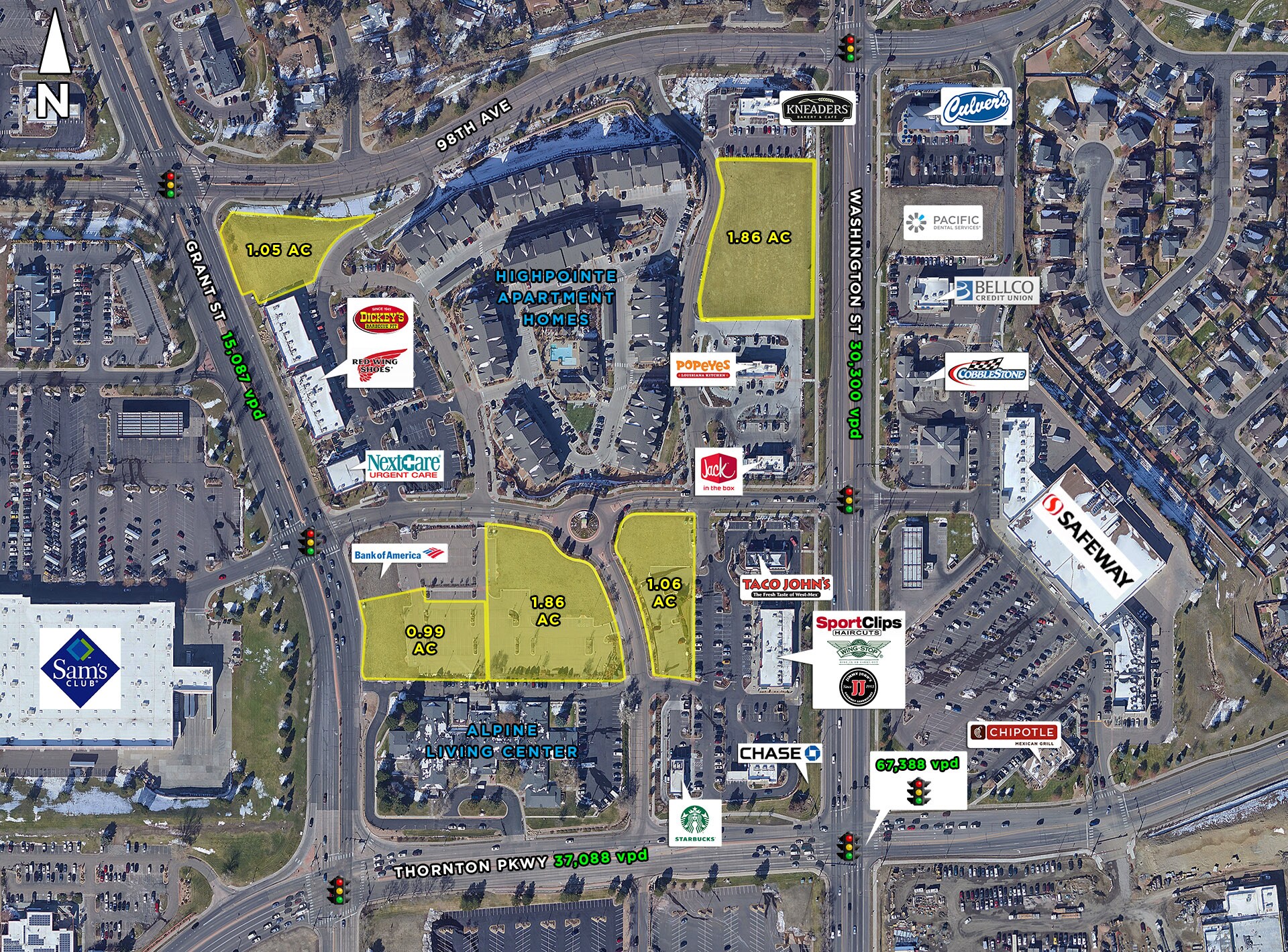 Thornton Parkway & Washington Street - PAD SITES, Thornton, CO à louer Photo du bâtiment- Image 1 de 2