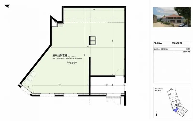 Retail in Frontonas for sale - Floor Plan - Image 3 of 6