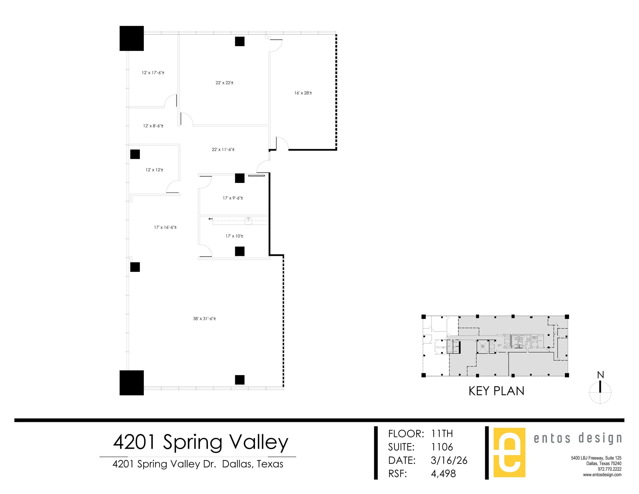 4201 Spring Valley Rd, Dallas, TX à louer Plan de site- Image 1 de 2