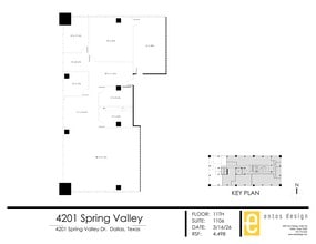 4201 Spring Valley Rd, Dallas, TX à louer Plan de site- Image 1 de 2