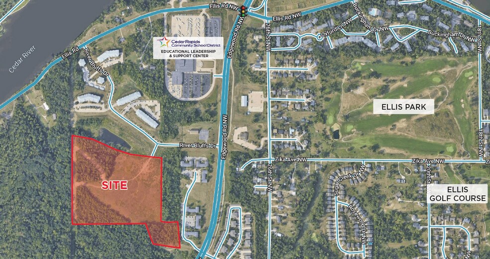 River Bluffs Dr, Cedar Rapids, IA à vendre - Photo du bâtiment - Image 1 de 1