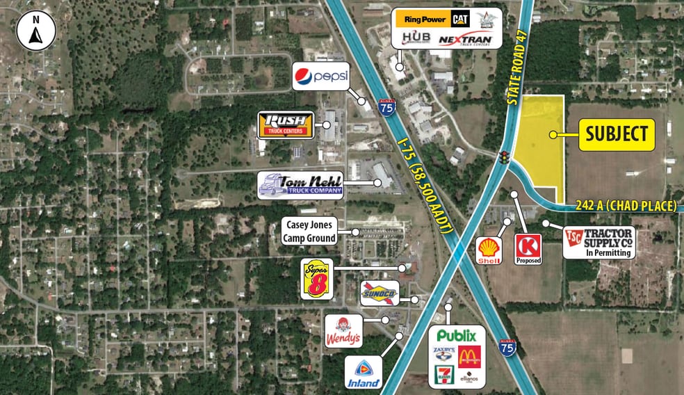 I-75 & SR 47, Lake City, FL for lease - Building Photo - Image 1 of 2