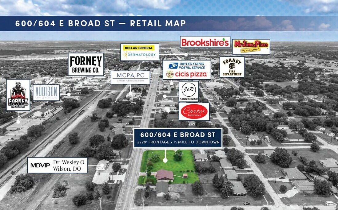 604 E Broad St, Forney, TX à vendre Photo du bâtiment- Image 1 de 21