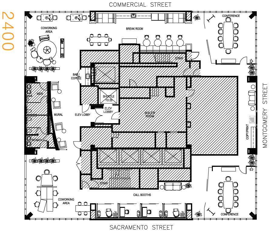 505 Montgomery St, San Francisco, CA à louer Plan d  tage- Image 1 de 1