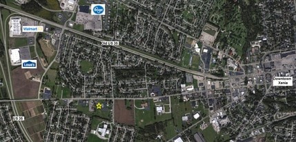 W Second St, Xenia, OH - AERIAL  map view