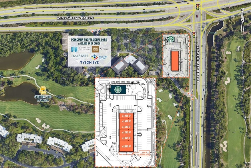 2600 Golden Gate Pky, Naples, FL for lease - Aerial - Image 2 of 7