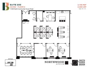 11405 N Community House Rd, Charlotte, NC à louer Plan d’étage- Image 1 de 1