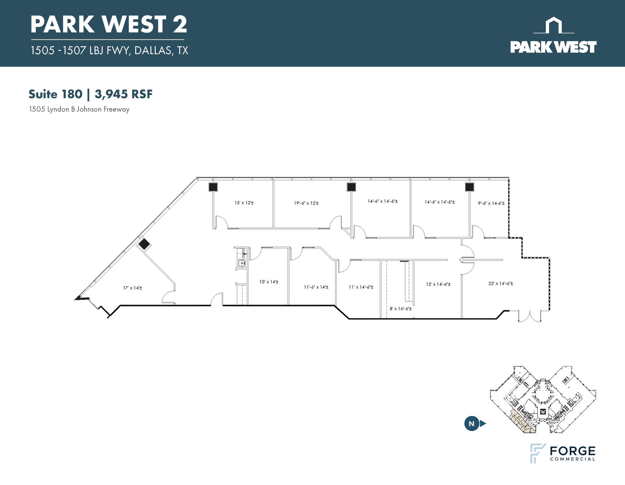 1501-1507 Lyndon B Johnson Fwy, Dallas, TX à louer Plan d’étage- Image 1 de 1