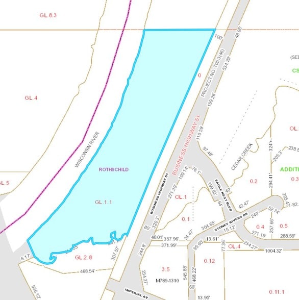 State Hwy, Rothschild, WI for sale - Plat Map - Image 3 of 5