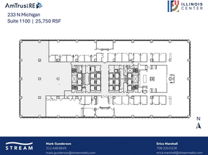 233 N Michigan Ave, Chicago, IL à louer Plan d  tage- Image 1 de 1