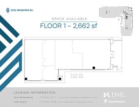 3250 Briarpark Dr, Houston, TX à louer Plan d’étage- Image 1 de 1