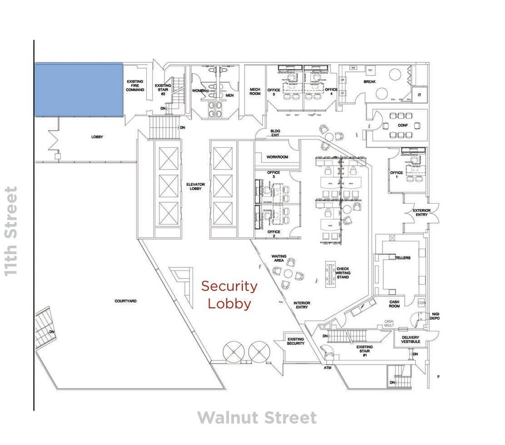1101 Walnut St, Kansas City, MO 64106 - Unit 102 -  - Floor Plan - Image 1 of 1