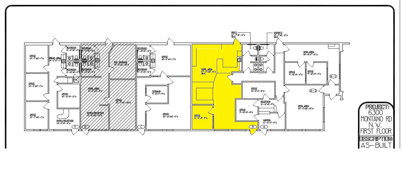 6300 Montano Rd NW, Albuquerque, NM à louer Plan d  tage- Image 1 de 1