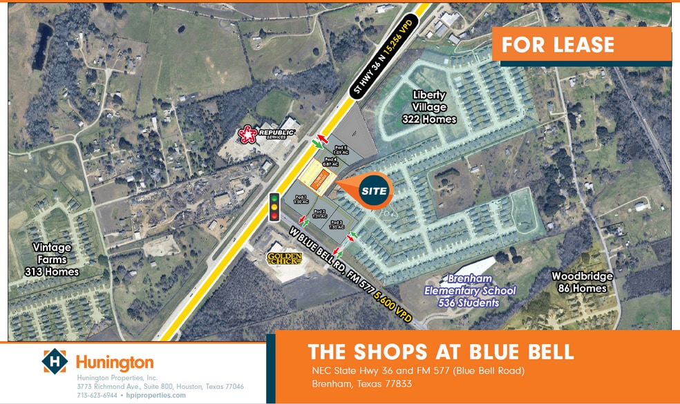 NEC State Hwy 36 and FM 577, Brenham, TX for lease - Building Photo - Image 1 of 1
