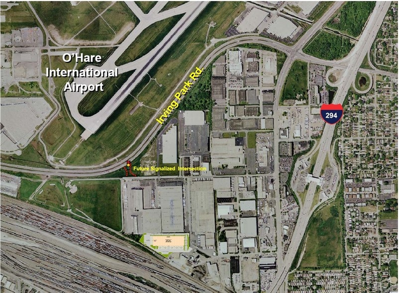 10700 W Waveland Ave, Franklin Park, IL for lease - Aerial - Image 3 of 6