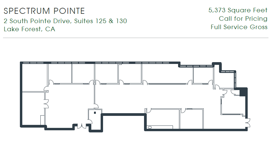 2 South Pointe Dr, Lake Forest, CA for lease Floor Plan- Image 1 of 1